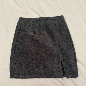 Black sparkly tight skirt
